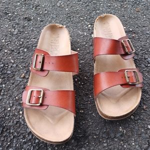 Women's Mad Love Keava Footbed Sandals,Size 6,Brown
